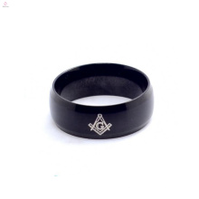 Freimaurer Ringe-klassischen Herren Mason Logo schwarz plattiert Ringe